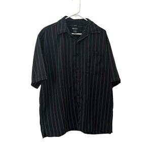 Men's Black Striped Casual Shirt